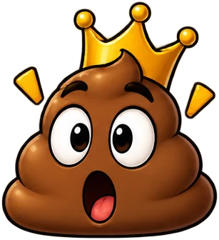 King Poo surprised